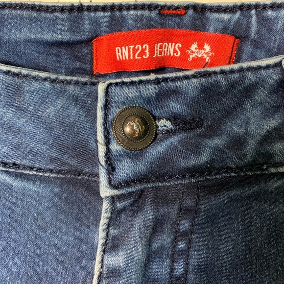 Ron Tomson | Leather Detail Moto Jeans - 32 - Picture 3 of 8